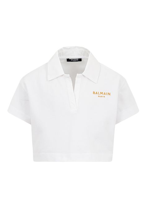 Camicia con logo BALMAIN KIDS | BY8B31 Z3658100BC